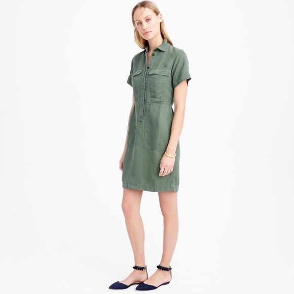 J. Crew Dresses & Skirts - J Crew Drapey Oxford Dress